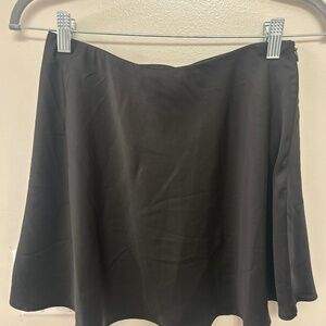 Black a line skirt